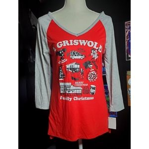 National Lampoons Christmas Vacation Shirt Women's S NWT